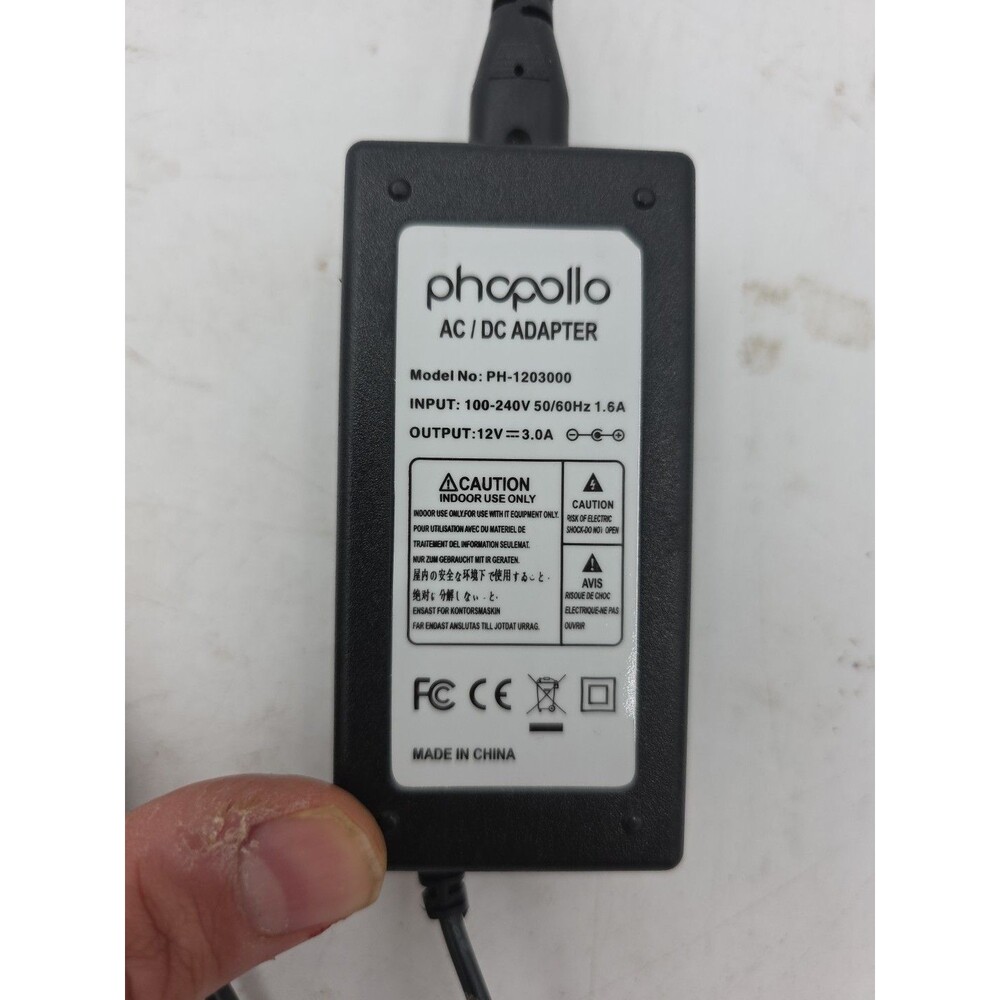 #AG) AC/DC Adapter PH-1203000 12V. 3.0 A Phopollo